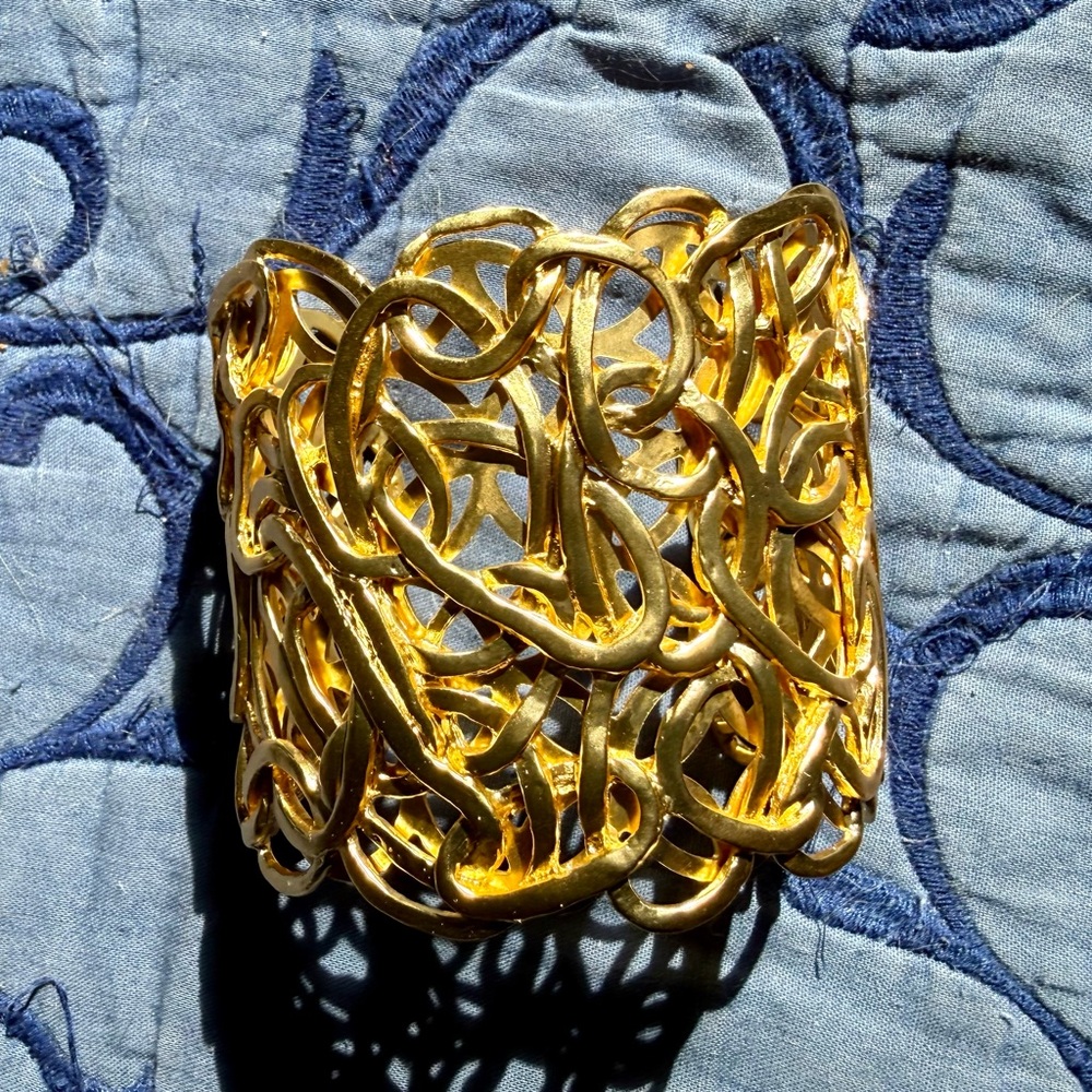 Stunning Golden Cuff Bracelet
